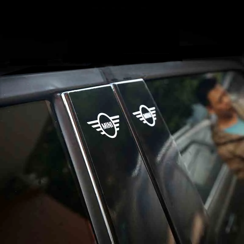 6PC Car Door BC Pillars Column Decorative Window Sticker Trim Protective Film For MINI Cooper F54 F55 F60 R60 Accessories | Автомобили и