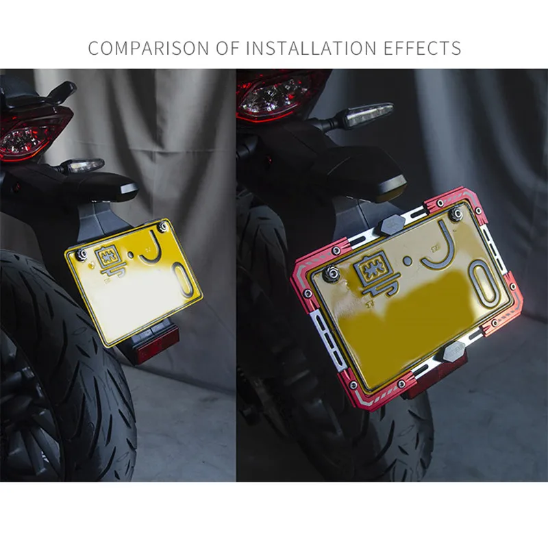 SPIRIT BEAST Motorcycle Accessories Scooter Individuality License Plate Frame Telescopic | Автомобили и мотоциклы