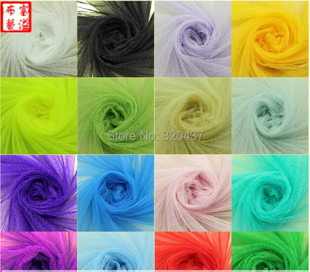 Мягкая сетчатая ткань для женщин Тюлевая платья полиэфир шириной 5 метров