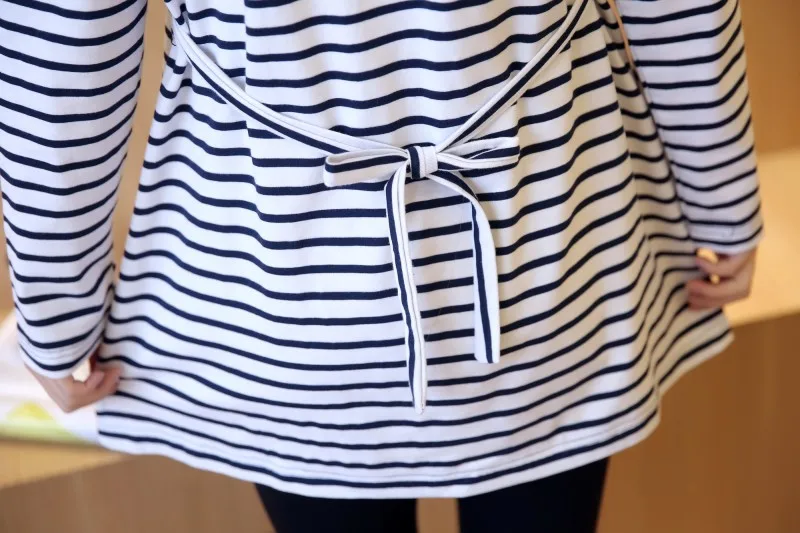 Весенние топы для кормящих матерей с длинными рукавами простая хлопковая одежда