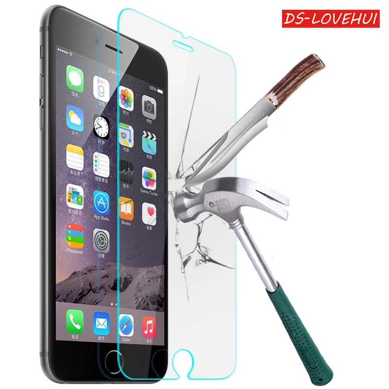 Высококачественное Закаленное стекло для iphone 6 6s 7 plus 5S 4S 8 8plus Защита экрана