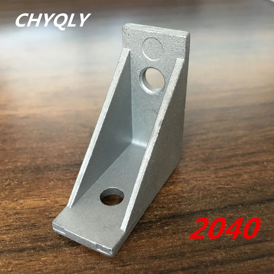 5 шт./лот 2040 угловой фитинг угловой алюминиевый двойной Скоба соединитель кронштейн крепеж подходит для использования 2040 промышленный алюминиевый профиль