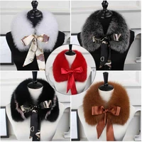 2021 the new hot selling fox fur collar the natural fox fur collar the real fur collar child the winter fur scarf ribbon