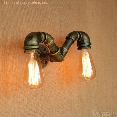 Лампа в нордическом стиле для водопроводной трубы лофт настенные светильники