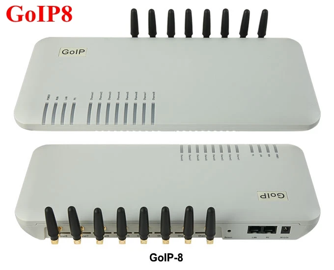 GoIP8 Порты gsm voip шлюз/voip sip шлюз поддержка SIP/H.323, SMS/продвижение продаж