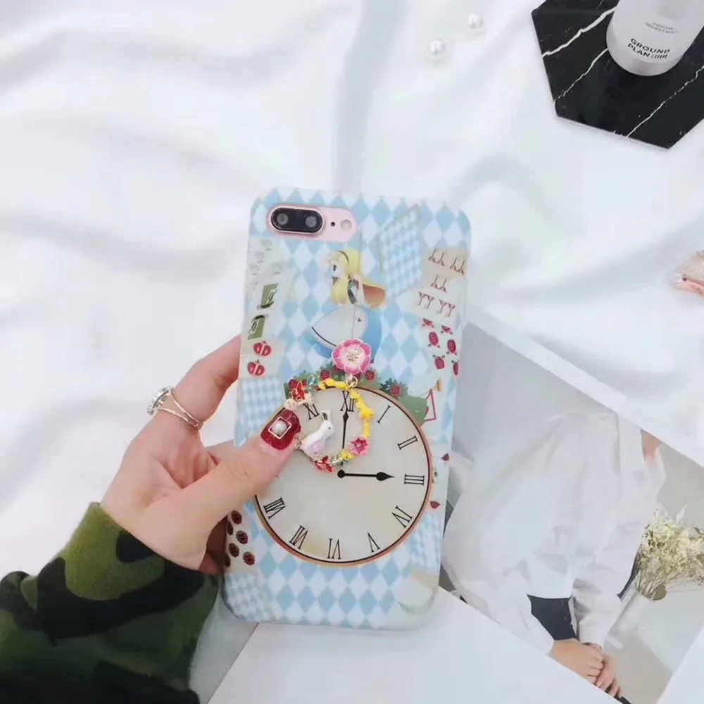 PGSD Simple fashion Alice wreath Mobile phone shell for iphoneXS MAX XR apple7/8Plus 6s Soft silica gel case protect back cove |