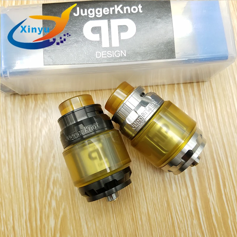 Qp Juggerknot RTA 4 мл 316 ss сменный бак Атомайзеры верхний поток воздуха в катушке дизайн