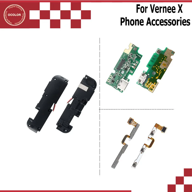 Ocolor для Vernee X USB вилка плата зарядки с гибким кабелем PCB громкий динамик кнопка