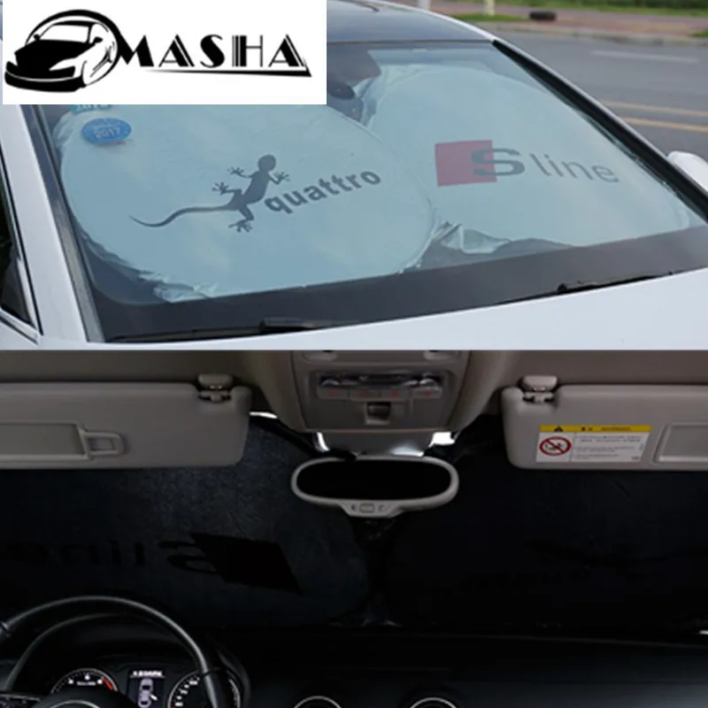Car Front Windshield Sunshade For AUDI A1 A2 A3 A4 A5 A6 A7 A8 Q3 Q5 80 100 B5 B7 B8 C5 C6 TT S line S3 S4 S8 R8 RS | Автомобили и