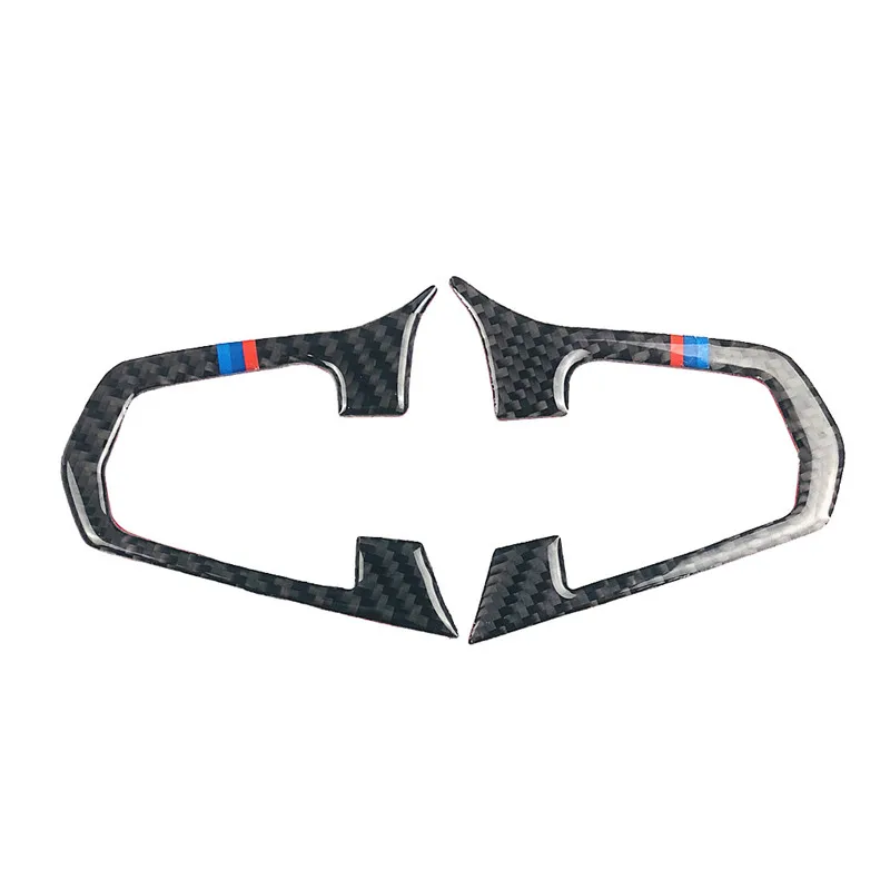 Auto Accessories Carbon Fiber 2pcs/lot 3pcs/lot Steering Wheel Buttons Stickers For BMW 5 Series G30 X3 G01 Car Styling | Автомобили и
