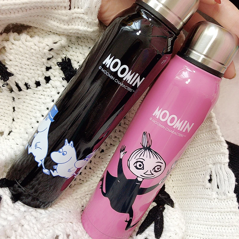 Moomin, прекрасный подарок для пары, студенческий, мультяшный, вакуумный, мини, для детей, коммерция, нержавеющая сталь, синий, розовый, термос, Copo, 280 мл