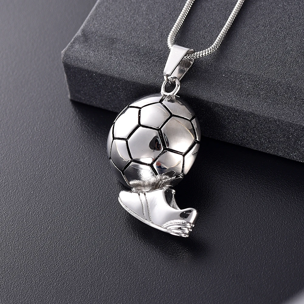 Урны в форме футбольного мяча для ожерелья кремационные ювелирные изделия