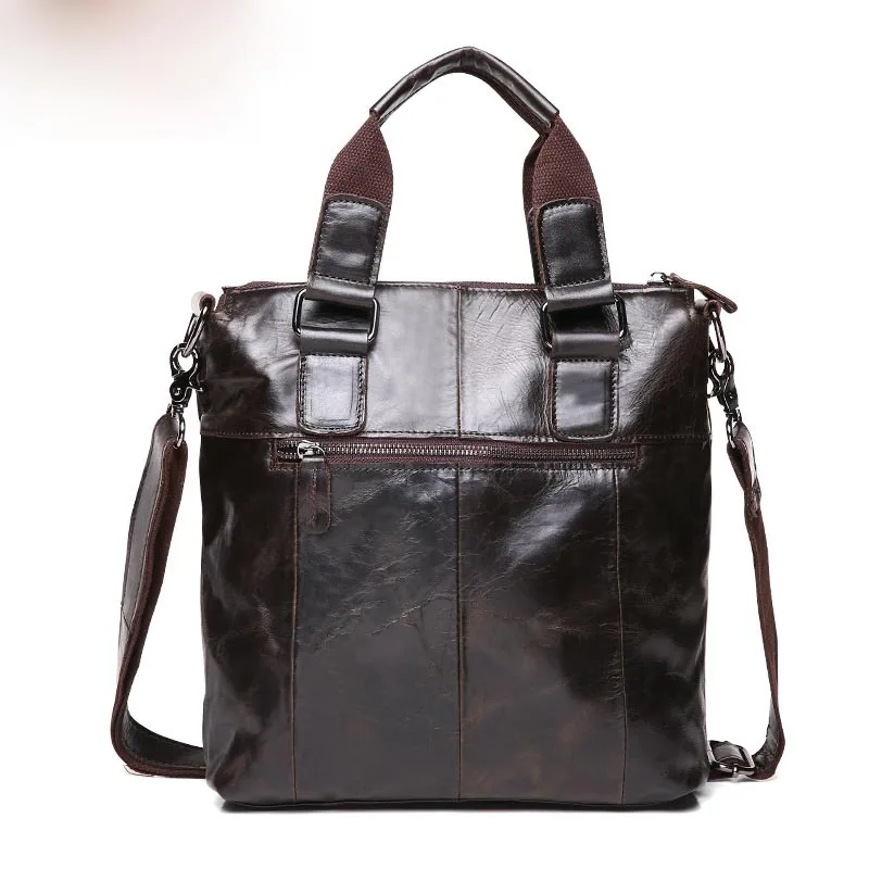 Мужская сумка из натуральной воловьей кожи дорожная через плечо мужская с