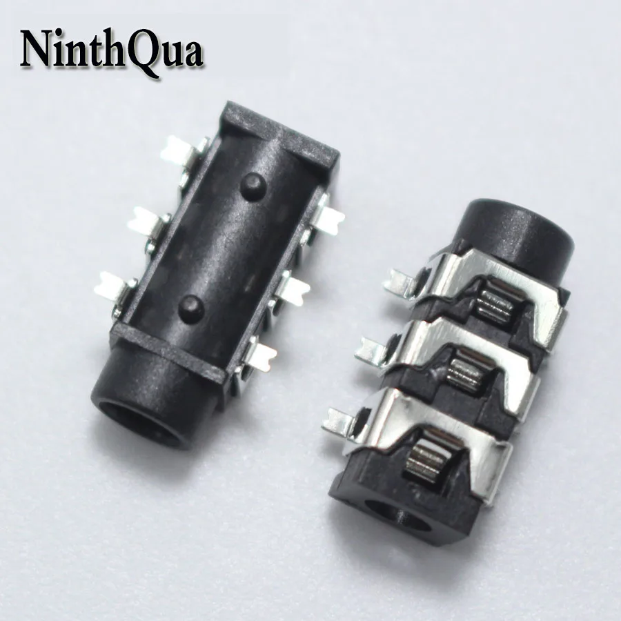 Гнездовой разъем для наушников NinthQua 10 шт. SMD 3 5 мм стандартный SMT 6 контактный