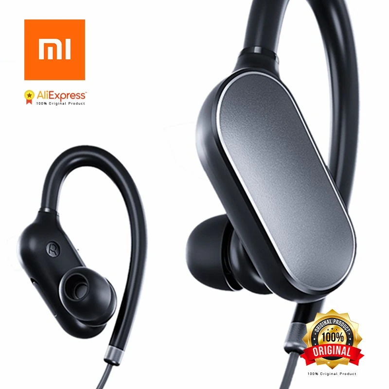 Оригинальный Xiaomi mi Спортивные Bluetooth гарнитура 4 1 Музыка наушники c IPX4