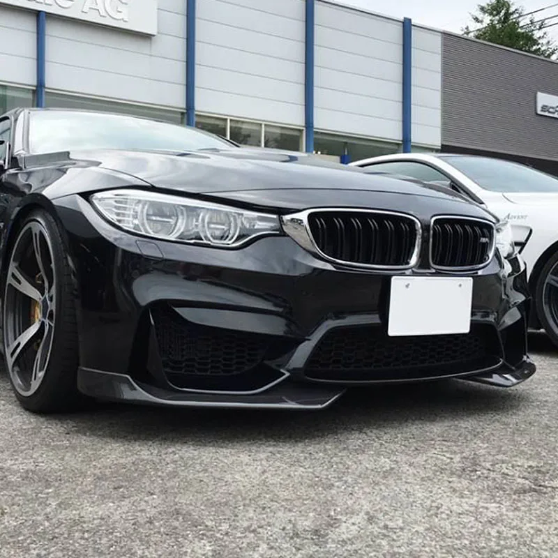F82 углеродное волокно m4 передний бампер сплиттер плавники спойлер для тела чехол