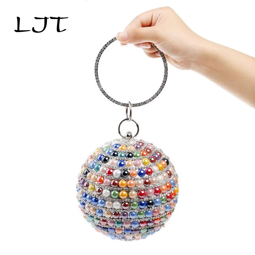 LJT Женская вечерняя сумка клатч Свадебный Кошелек стразы свадебные сумки