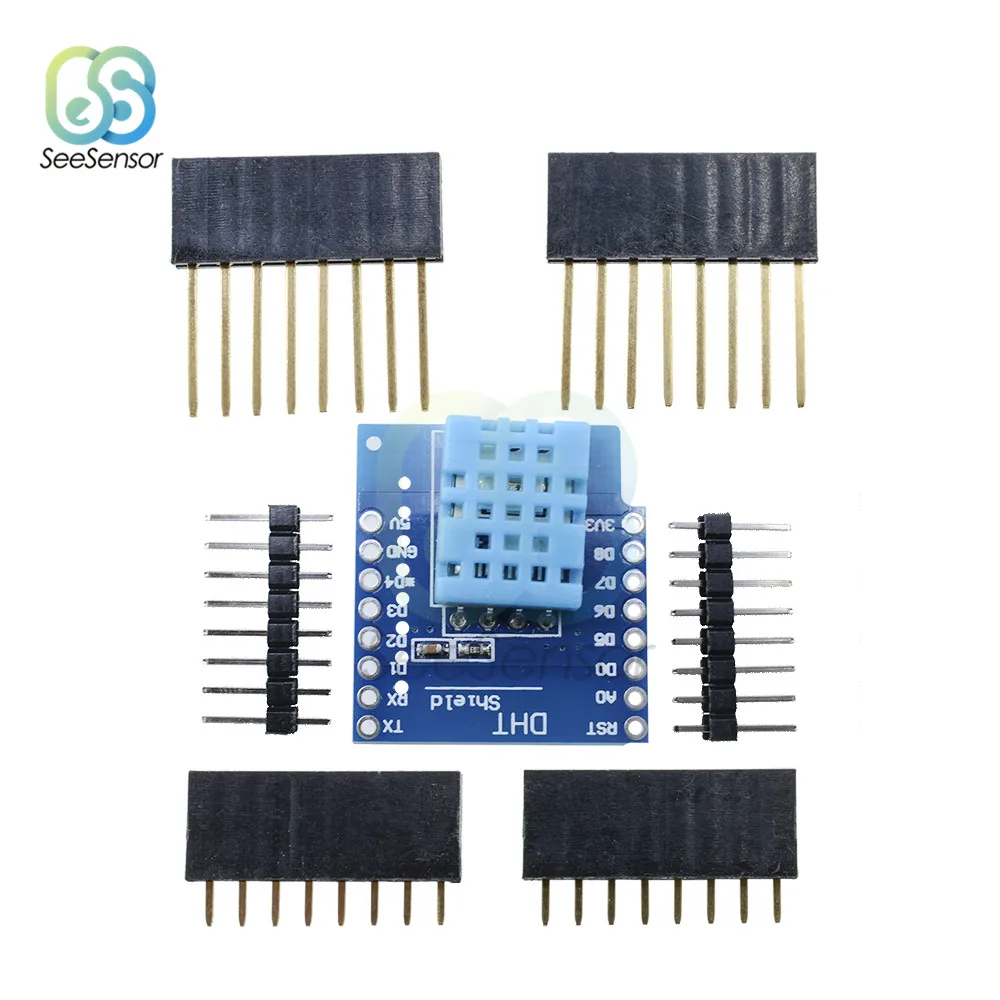Щит DHT для Wemos D1 Mini DHT11 одношиповый цифровой модуль датчика температуры и