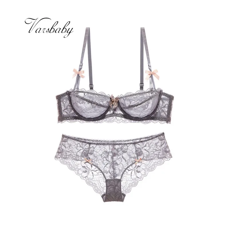 Комплект женского ультратонкого кружевного нижнего белья с чашкой 1/2| |