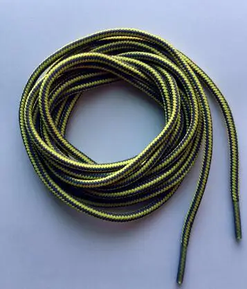 yellow9 Дизайн 120 см Круглый двойной цвет 3м шнурки отражающие светильник бампер спортивная обувь со шнурками - Цвет: yellow9