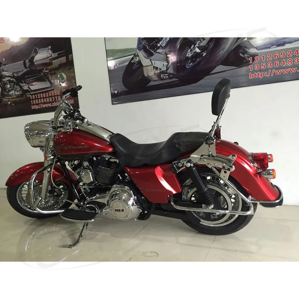 Мотоцикл пассажирский Sissy бар задняя спинка для 2008-2016 Harley Touring модели