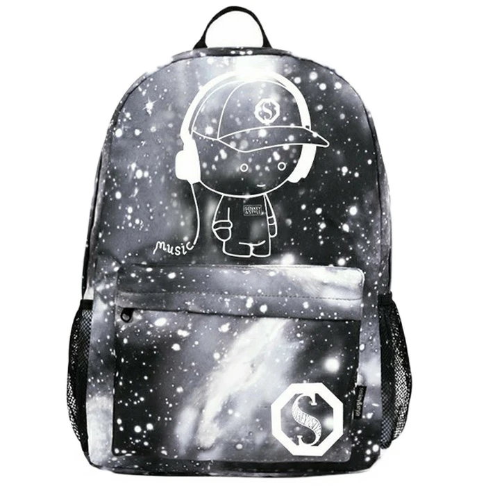 Детский школьный рюкзак с печатью галактики, звездами для подростковых девочек и мальчиков.