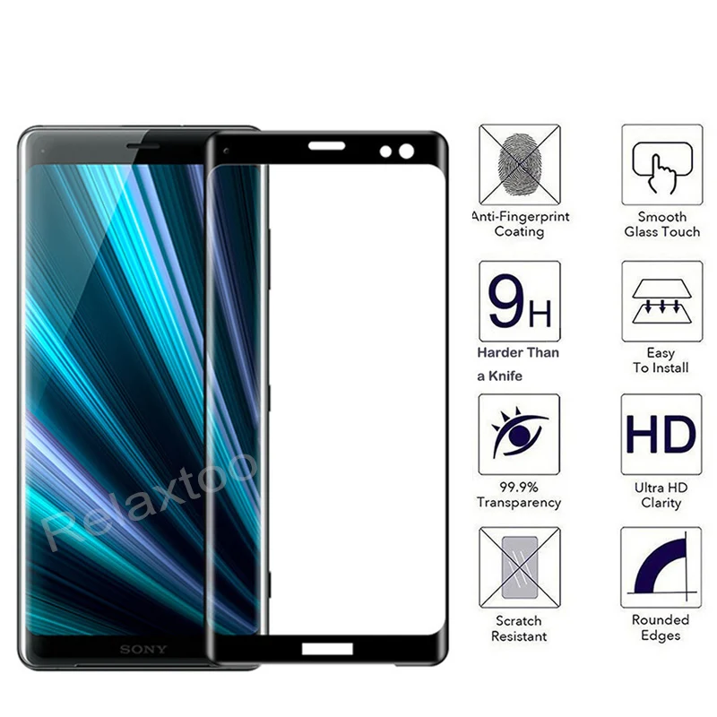 3D полностью изогнутое закаленное стекло для sony Xperia XZ3 6," Защитная пленка для экрана для sony XZ3 H9493 XZ 3 Glas