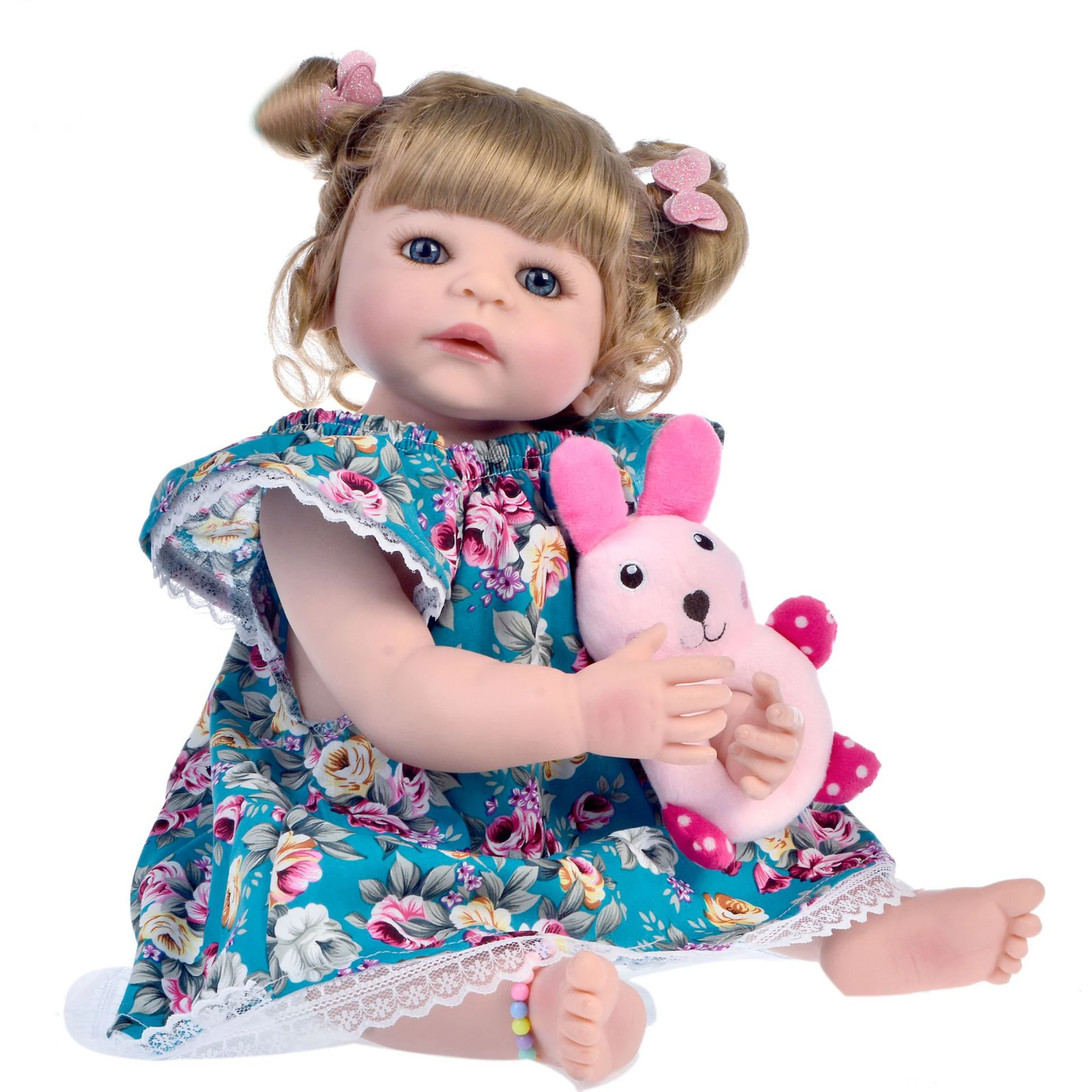 

Полностью виниловая Кукла Реборн, 22 дюйма, 55 см, Реборн, тело из силикона, Реалистичная кукла для девочек, игрушки, подарок