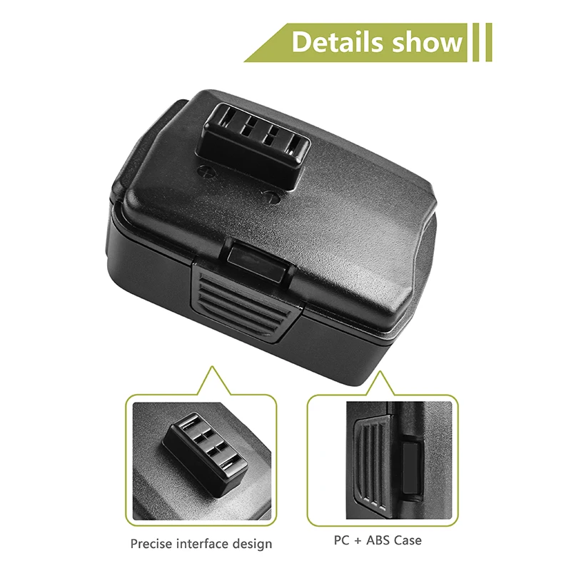 BATTOOL 1 шт. 2000 мАч перезаряжаемая сменная батарея 12 В для Ryobi BPL-1220 CB120L 130503001 130503005 |