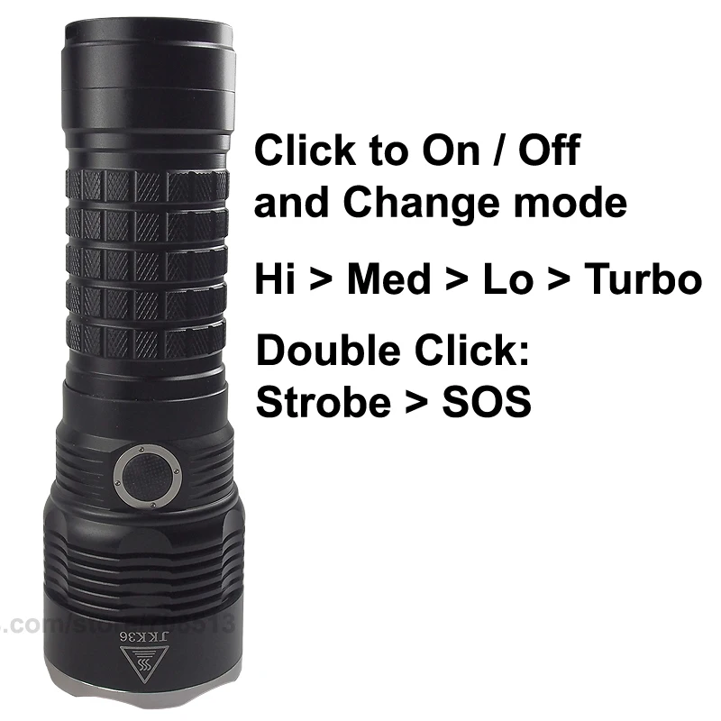 Светодиодный фонарик JKK36 Cree XHP70.2 Белый/нейтральный белый/теплый белый 3800 люмен 6