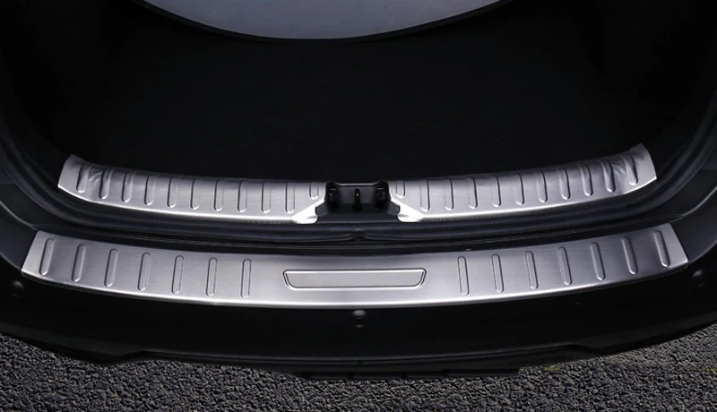 

2PCS Stainless Steel Inner&Outer Rear Bumper Protector Plate Cover Trim For Nissan Kicks 2016 2017 2018 Car Accessories