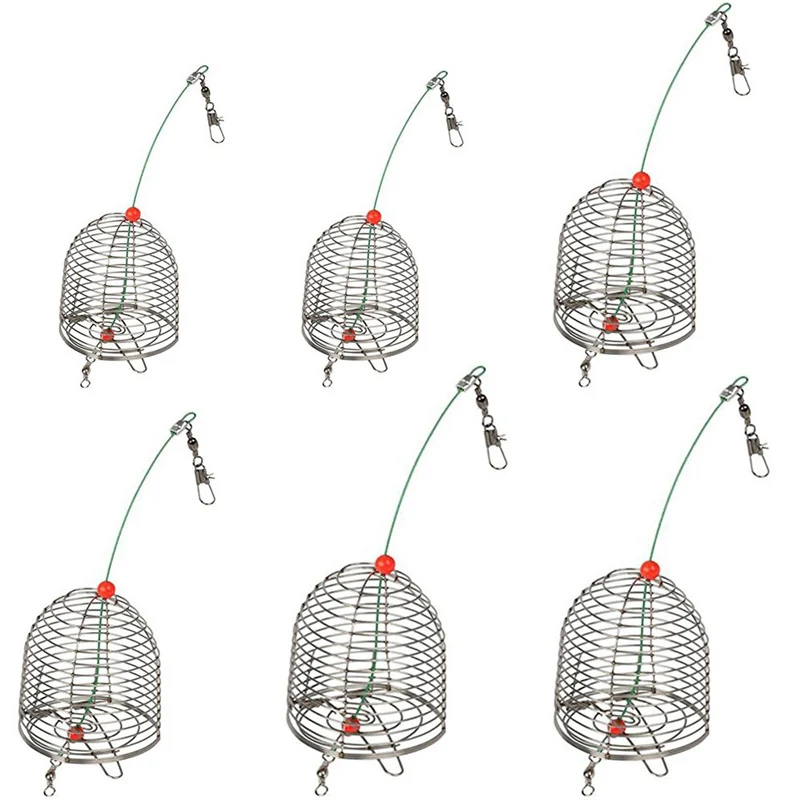 

Stainless Steel Wire Fishing Bait Conical Cage Carp Fishing Accessory Bait Thrower Fishing Lure Trap Basket Feeder Holder