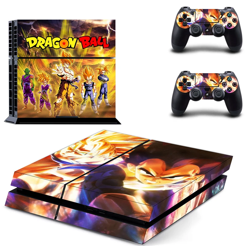 ARRKEO Dragon Ball Супер Saiyan винил Обложка Наклейка PS4 кожи Стикеры для sony Игровые приставки 4 консоли и 2 контроллера аксессуары