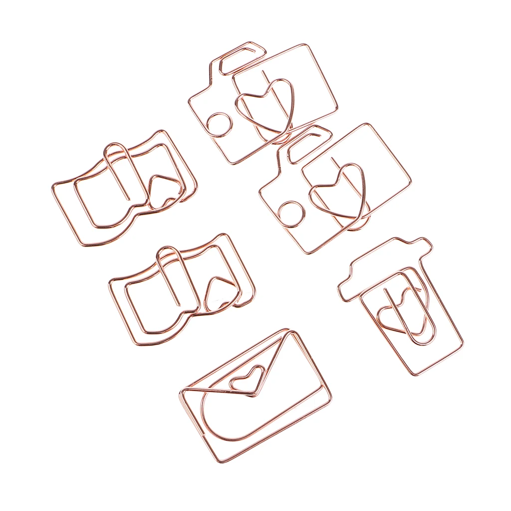 10 штук различные формы закладки файл бумажные документы скрепки металлические