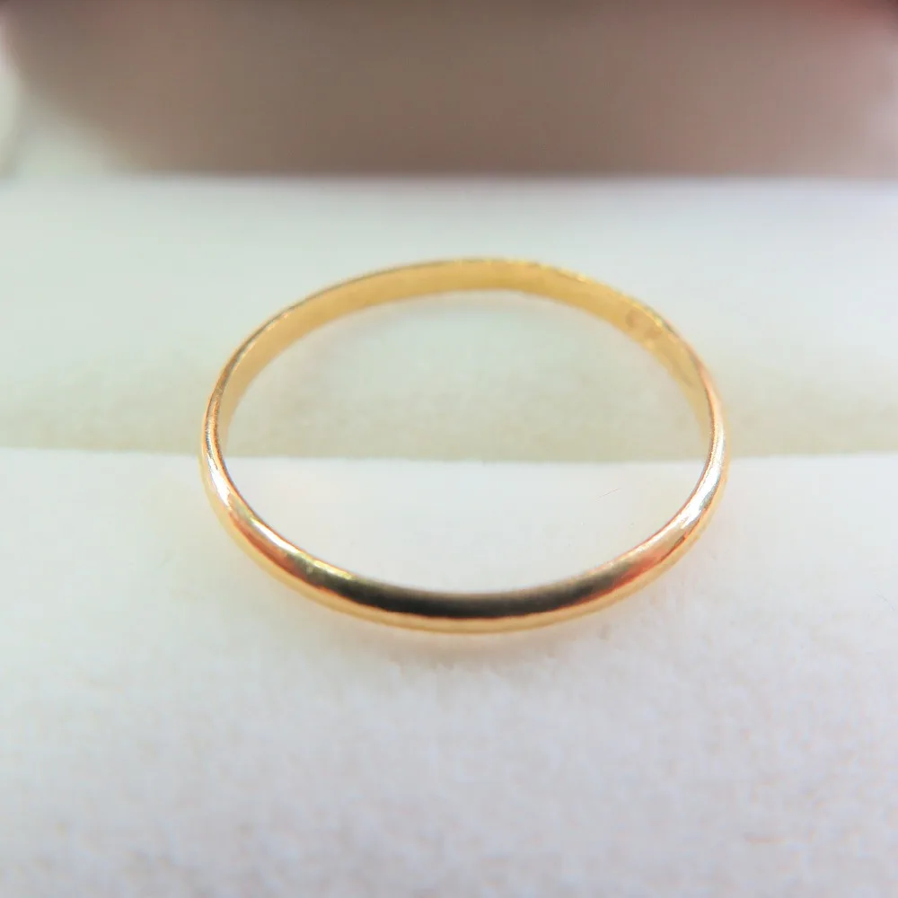 Кольцо с желтым золотом 999 24K Lucky Perfect SZ 6 1 5g|ring lucky|ring 6ring gold |