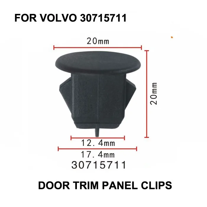 Новинка! 10 шт. для VOLVO OEM 11 16 S60 зажим отделки крышки багажника 30715711|trim clips|clip trimtrunk