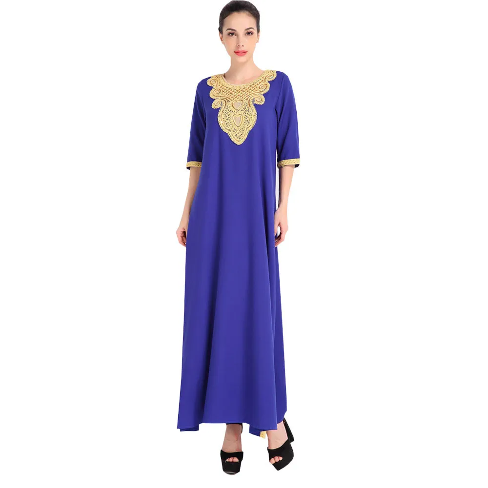 Omen Arab Ladies Caftan Kaftan Malaysia Abayas Дубай Платье с вышивкой для женская мусульманская