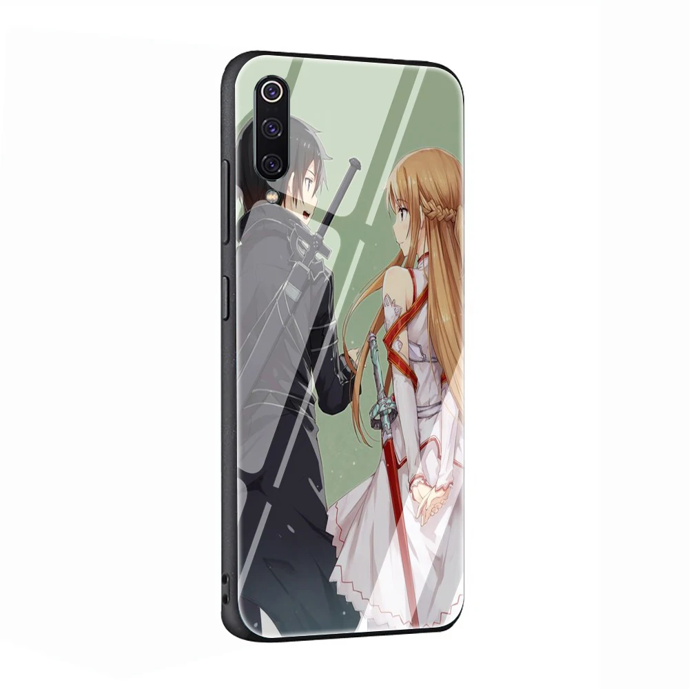 G4 Sword Art Online SAO аниме, чехол из закаленного стекла для телефона Xiaomi mi 8 9 A1 5X A2 6X Red mi 4X 6A Note 5 6 7 Pro Pocophone F1 - Цвет: G4