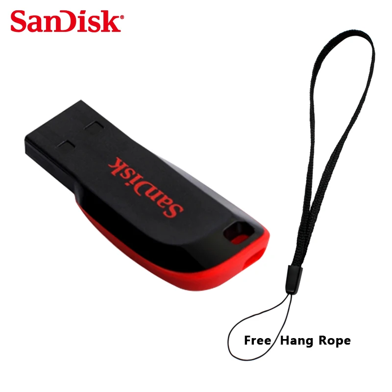 SanDisk Cruzer Лезвия CZ50 USB Flash Drive 128 ГБ 64 ГБ 32 Г 16 ГБ 8 ГБ Pen Drives USB 2.0 Поддержка официальная проверки