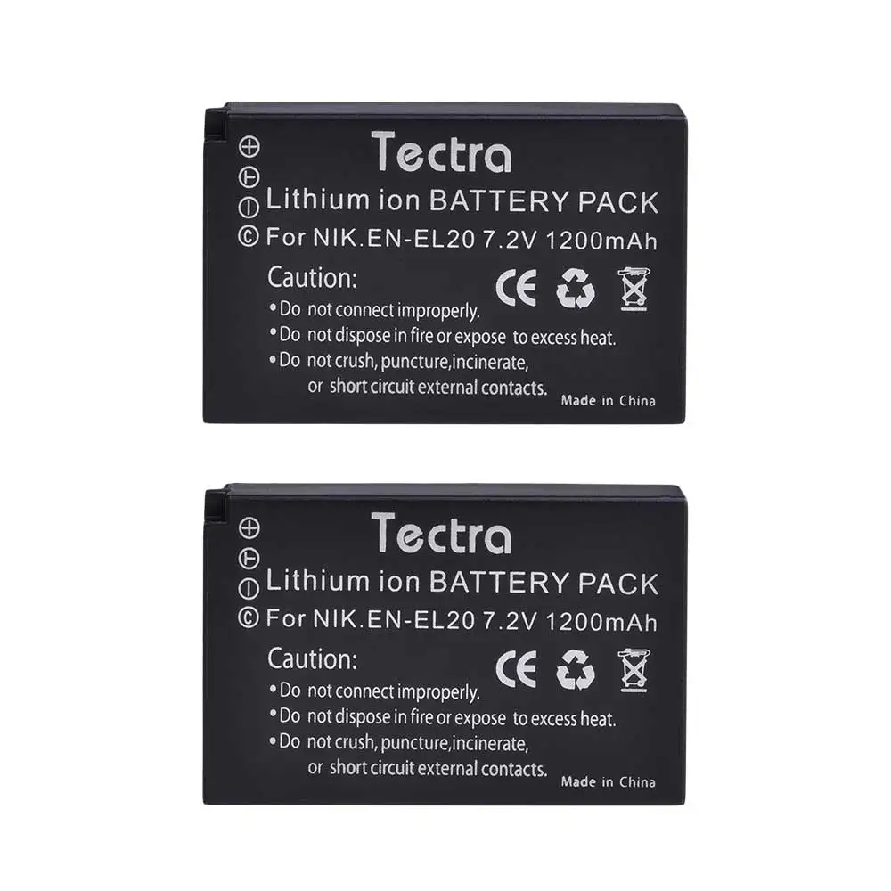 2 batteries 4 шт. EN-EL20 EN EL20 EN EL20a батарея+ ЖК USB зарядное устройство type C порт для Nikon Coolpix P1000 Nikon1 J1, J2, J3 Nikon1 AW1 - Цвет: 2 batteries
