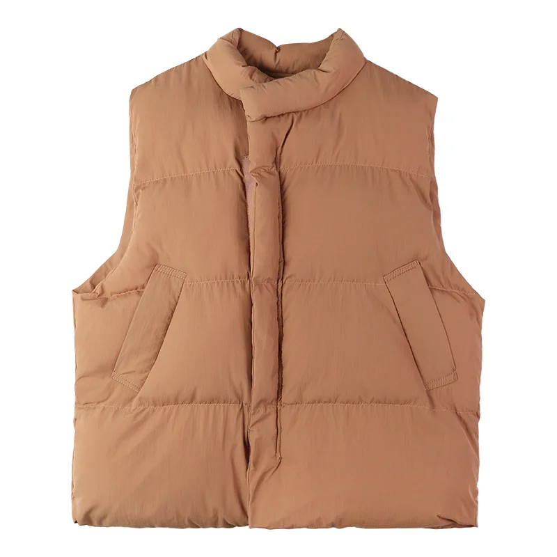 Женский свободный пуховик OllyMurs повседневный теплый короткий без рукавов верхняя
