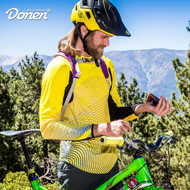 Мужская дышащая велосипедная одежда DONEN для езды на велосипеде Джерси