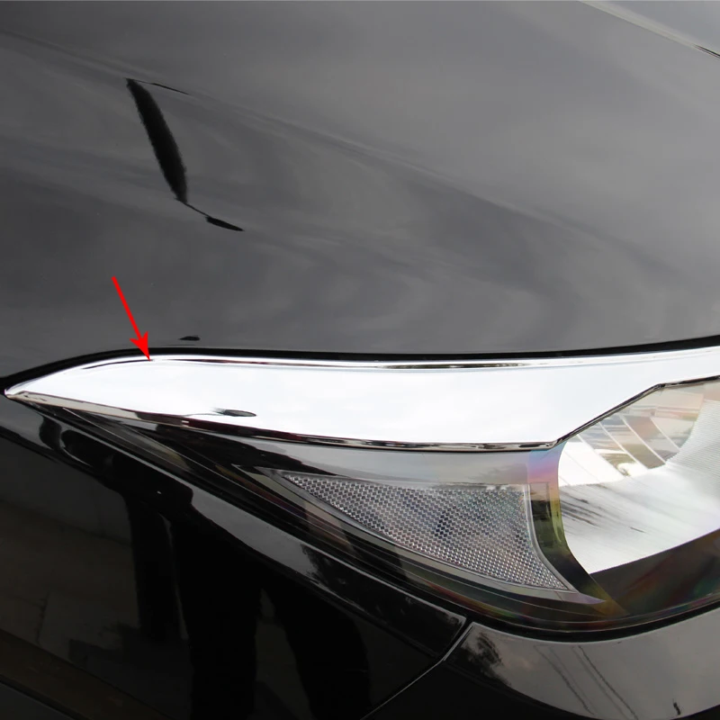 Подходит для Honda HR-V HRV Vezel- хромированный головной светильник, накладка передней лампы, декоративная рамка для украшения