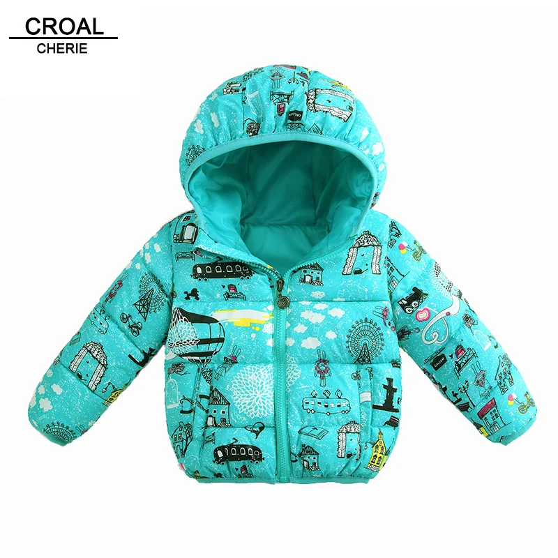 CROAL CHERIE/зимняя куртка парка для девочек ростом от 80 до 130 см Детская ветровка