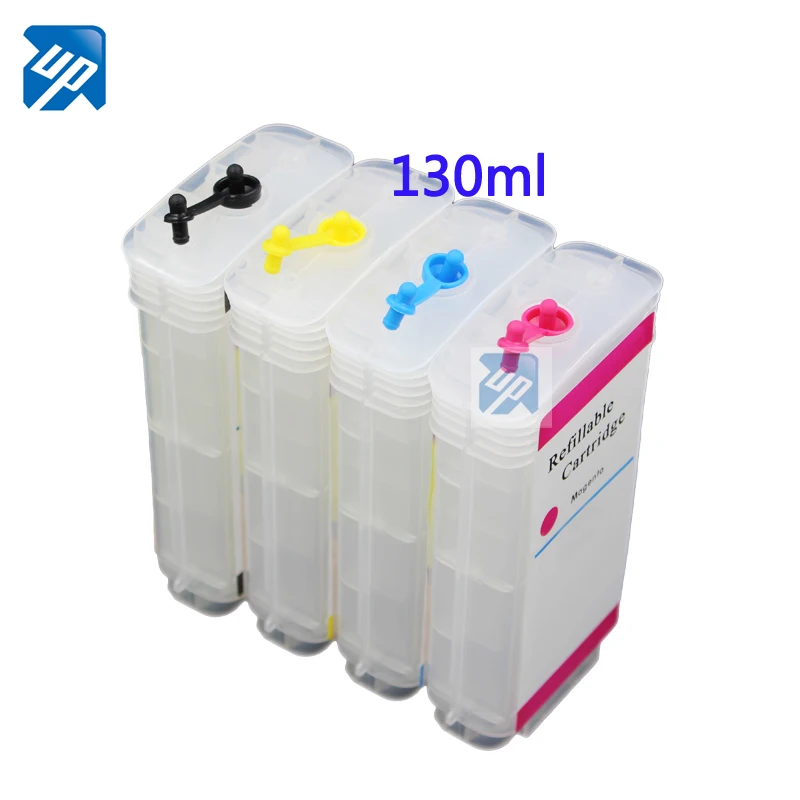 До 4x130 мл совместимый для HP 10 82 многоразовый картридж Designjet 500 500ps 800ps 815MFP 820MFP cc800pc
