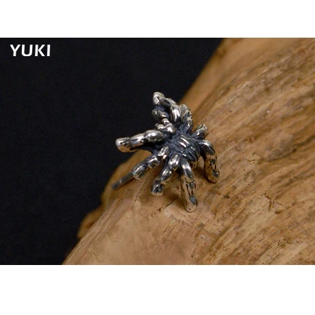 Lengkea jewery personity domineering tarantula панк Ювелирное Украшение для ночного клуба серьги из стерлингового серебра 925 пробы аксессуары для ушей для мальчиков и девочек