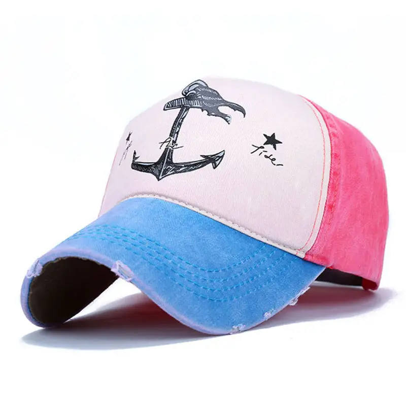 Бейсболка Charm Wood летняя кепка с рисунком Якорь Snapback Мужская Солнцезащитная