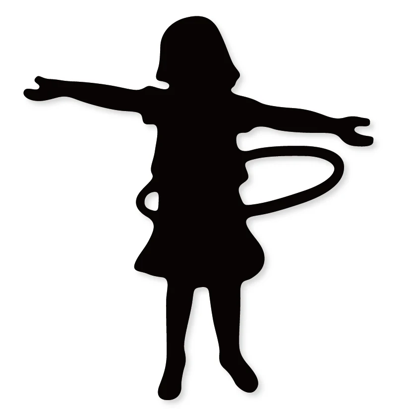 HamyHo Girl Turn hula hoop Металлические Стальные режущие штампы трафареты для DIY