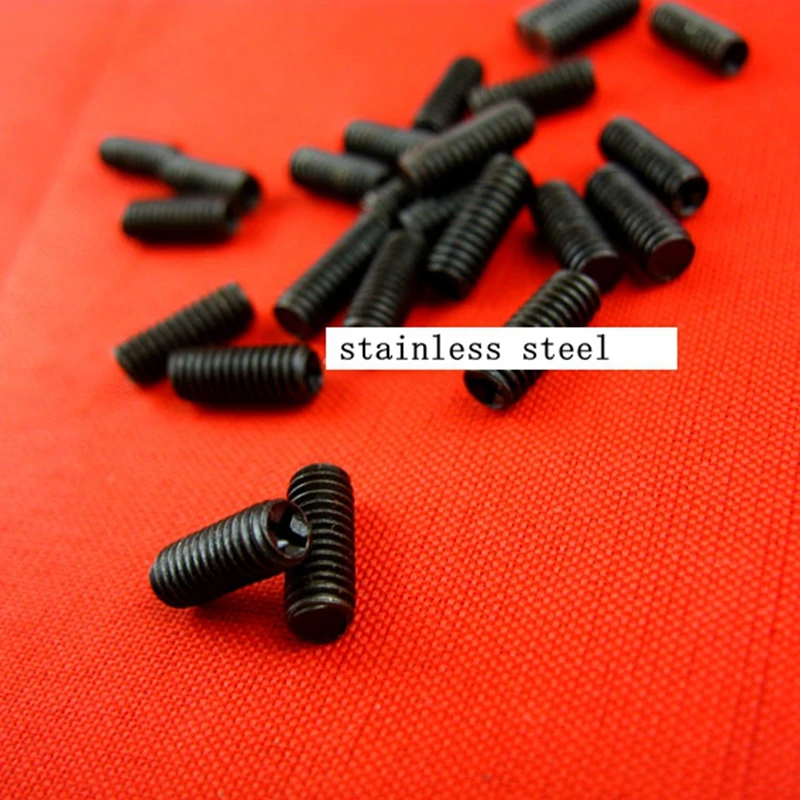 

50pcs/lot stainless steel Screws without cap black