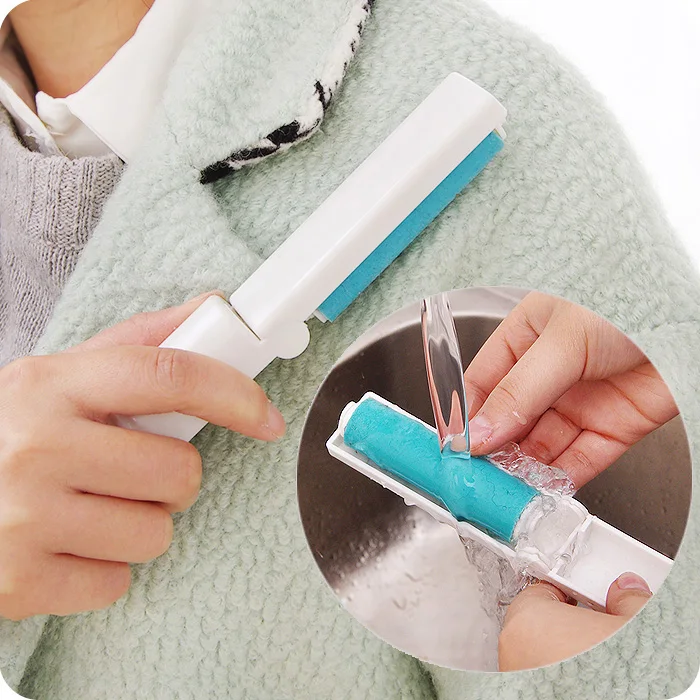 

Portable Dust Roller Clothing Sticky Roller Pet Hair Remover Sticky Cycle Washable Sticky